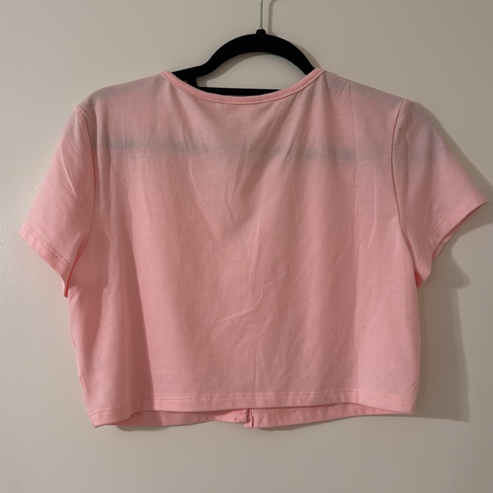 Pink Cropped Cardigan - Picture 3 of 5